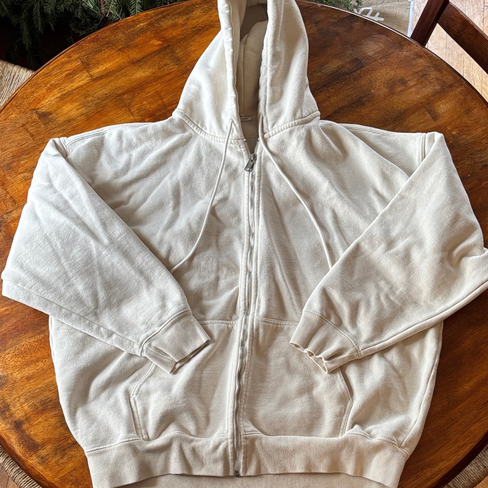 J Galt Cream Thick Hoodie